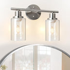Unicozin 2 Light Vanity Lights, Brushed Nickel Wall Sconce Light - Image 8