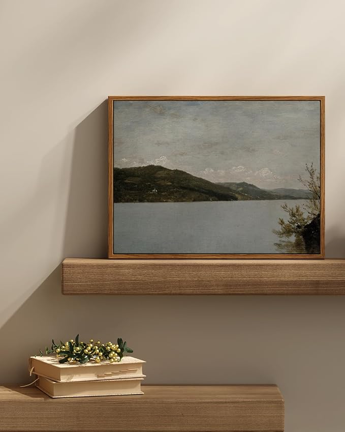 InSimSea Framed Canvas Wall Art Vintage Decor, Classical Landscape Paintings - Image 2
