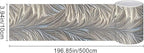HOMETITUTE Wallpaper Border Peel and Stick Wall Border Silver Feather Texture - Image 3