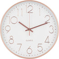 Wall Clock 12 Inch Non-Ticking Silent Modern Simple Style Round Decor Clock by BAKBRAND