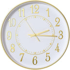 Wall Clock Modern Non-Ticking Battery Operated Silent Wall Clocks Simple Style by BAKBRAND