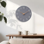 Mosewa Large Wall Clock 16 Inch Gray Modern Silent Non Ticking Battery Operated - Image 6