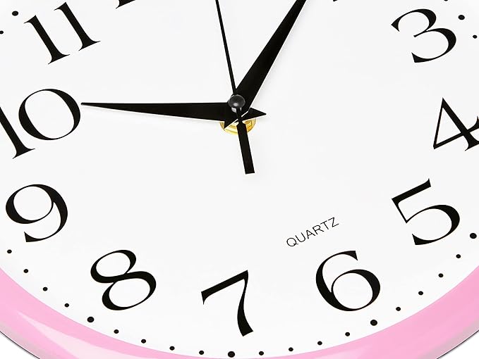 Bernhard Products Light Pink Wall Clock Silent Non Ticking - Image 2