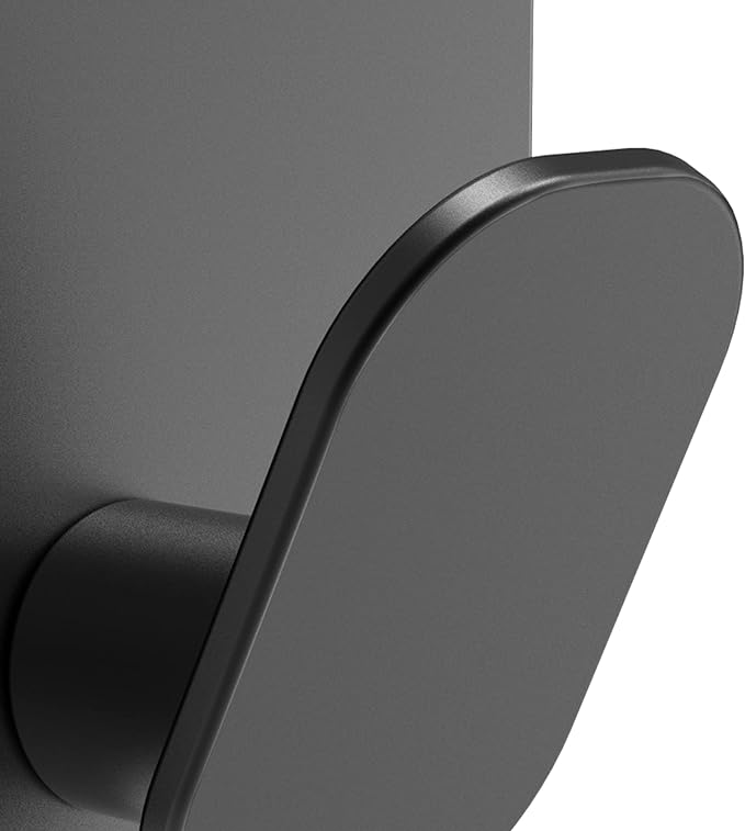 DELITON Black Towel Hook 6 Pack, Stainless Steel Stick on Wall Hooks - Image 4