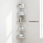 No-Drill Corner Shelf Wall Mount, 5-Tier Floating Corner Bookshelf - Image 8