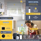Motorized Blinds with Valance Cover Upgraded Smart Grasscloth Fabric Electric - Image 4
