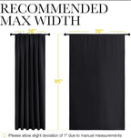 NICETOWN Black Blackout Curtain Blinds - Image 7