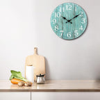 12 Inch Teal Wall Clock - Image 8