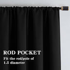 IGEMAEVE 100% Blackout Curtains - Image 2