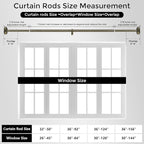 Curtain Rods 36-120 Inch, Antique Bronze Wrap Around Blackout Curtain Rods - Image 8