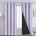 Yakamok 2 Thick Layers 100% Completely Blackout Window Curtains, Thermal by Yakamok