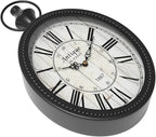 Menterry Small Retro Oval Wall Clock, Antique Old Design, Battery Operated - Image 3