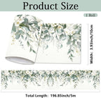 Eucalyptus Peel and Stick Wallpaper Border 196.9 x 3.9 Inch Wall Border Trim - Image 2