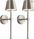 KDG Cordless Wall Sconces Set of 2, Wireless 5200mAh Rechargeable Battery LED by KDG