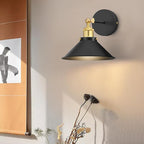 Battery Operated Wall Sconce Set of 2, Vintage Wireless Wall Sconces - Image 7