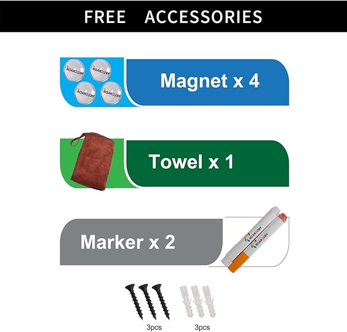 Magnetic Chalkboard Black Board 46 x 32, Extra Large Chalk Board Blackboard - Image 8