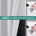 Yakamok 100% Blackout Curtains 63 Inches Long, 2 Thick Layers Heat and Full - Image 4