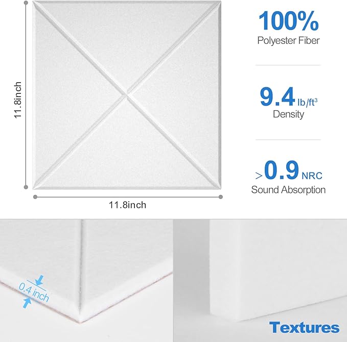 Sonicism 12 Pack X-Lined Acoustic Panels - Image 6