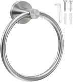 SetSail Towel Holder for Bathroom Wall Silver Towel Ring Stainless Steel Hand by SetSail