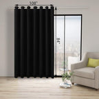 BONZER Room Divider Curtain Grommet Thermal Insulated Wide Blackout Curtains - Image 3