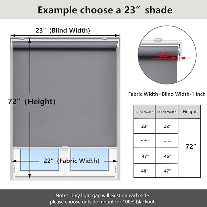 Customize Cordless Roller Shades Blackout Blinds - Image 5