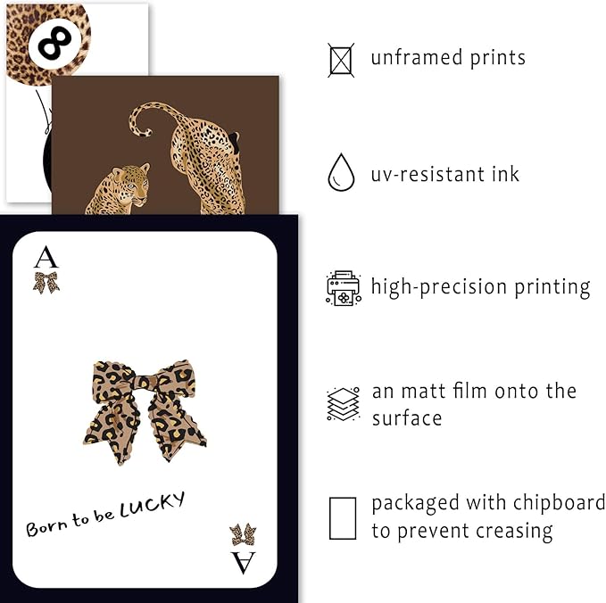 ANERZA 16 PCS Stockholm Style Room Decor, Cheetah Print Leopard Gallery Wall - Image 3