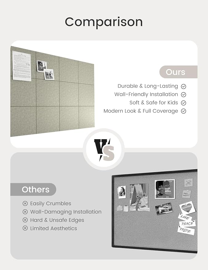 Bumusty Large Cork Board 48" x 36" Alternative - Image 8