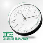 Wall Clock 12 Inch Non-Ticking Silent Modern Simple Style Round Decor Clock - Image 5