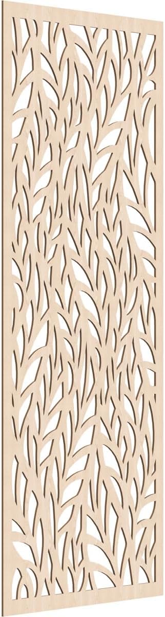 37 3/8"W x 94 3/8"H x 1/4"T Ortonville Decorative Fretwork Wood Wall Panels by EkenaMillwork
