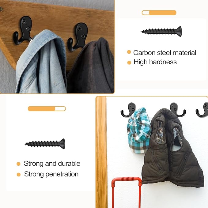 CBWLWJ 15 Pack Coat Hooks Wall Hooks - Image 5