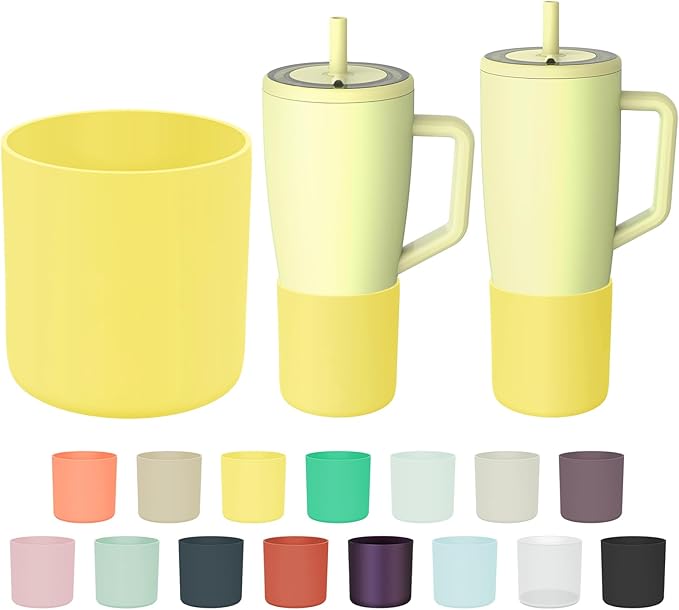 Tall Silicone Boot Compatible with Brumate Era 40 oz 30 oz Tumbler with Handle, Protective Anti-Slip & Anti-Scratches Cover Bumper Accessories