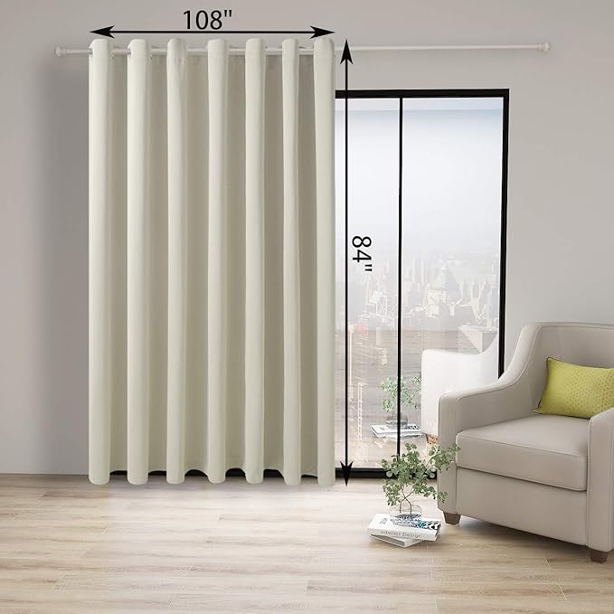 BONZER Room Divider Blackout Curtain Wide Room Darkening Total Privacy Wall - Image 3