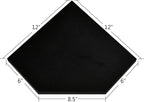 WELLAND 12-Inch Black Floating Corner Shelves Set of 2, Wall Mounted Storage - Image 3