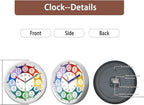 XFM Colorful Kids Wall Clock 14 Inch Silent Wall Clocks Battery Operated - Image 7