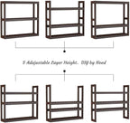 Domax Bamboo Bathroom Shelf 3-Tier Wall Mount Storage Rack Multifunctional - Image 5