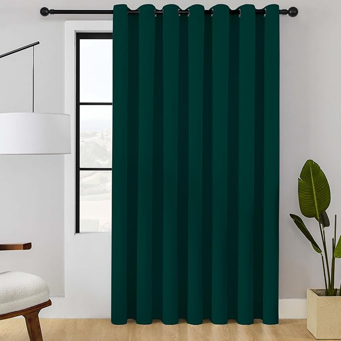 ChrisDowa Room Divider Curtain 120 Inches Long, Wide Blackout Sliding Door by ChrisDowa
