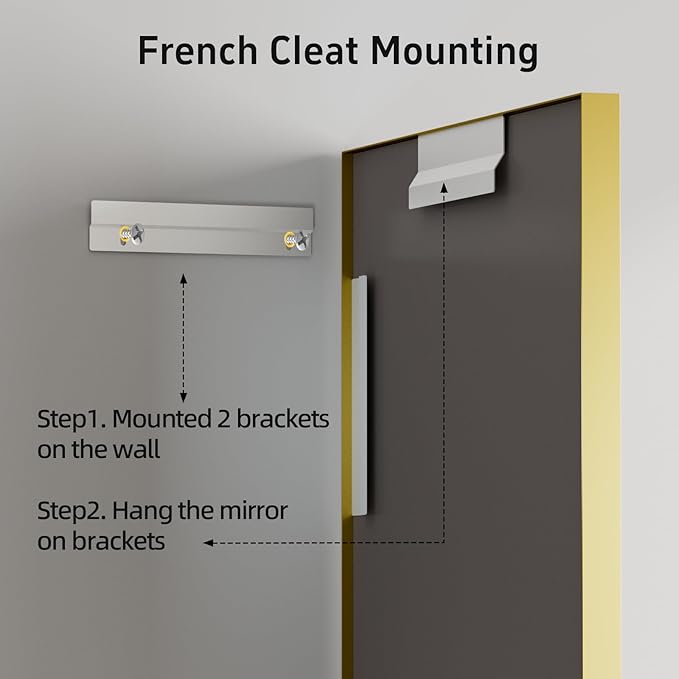 36x30 Inch Gold Bathroom Mirrors - Image 6