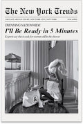 Vintage Newspaper Wall Art Trendy Black and White Aesthetic Posters Funny I'll by FuSatisYilife