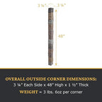 AZ Faux High-Density Polyurethane Faux Stone Flush Outside Corner - Image 3
