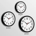 DAXSMY Wall Clock Analog 10 Inch Silent Non Ticking Battery Operated Modern - Image 3