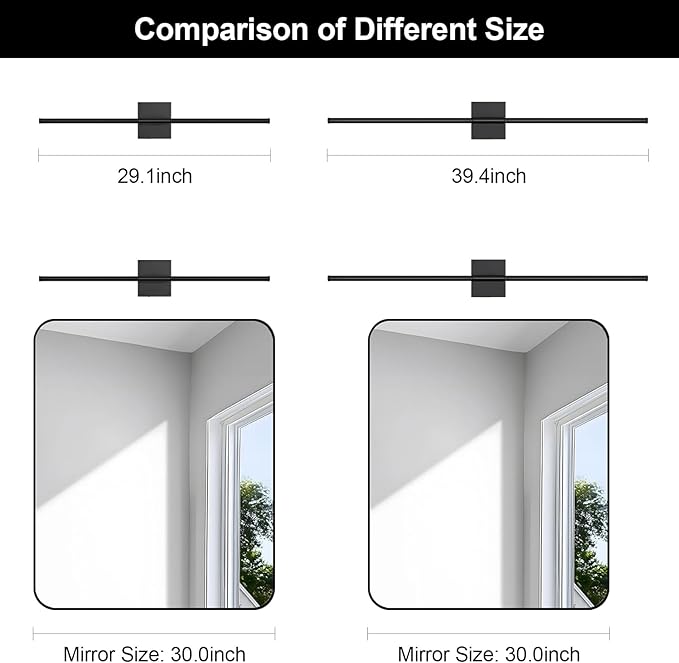 Battery Operated Wall Sconce, 3000K-6000K Dimmable Black Wall Lights - Image 9