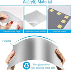 16"x 12"x 4Pcs Acrylic Mirror Sheet, Flexible Non Glass Full Length Full Body - Image 3