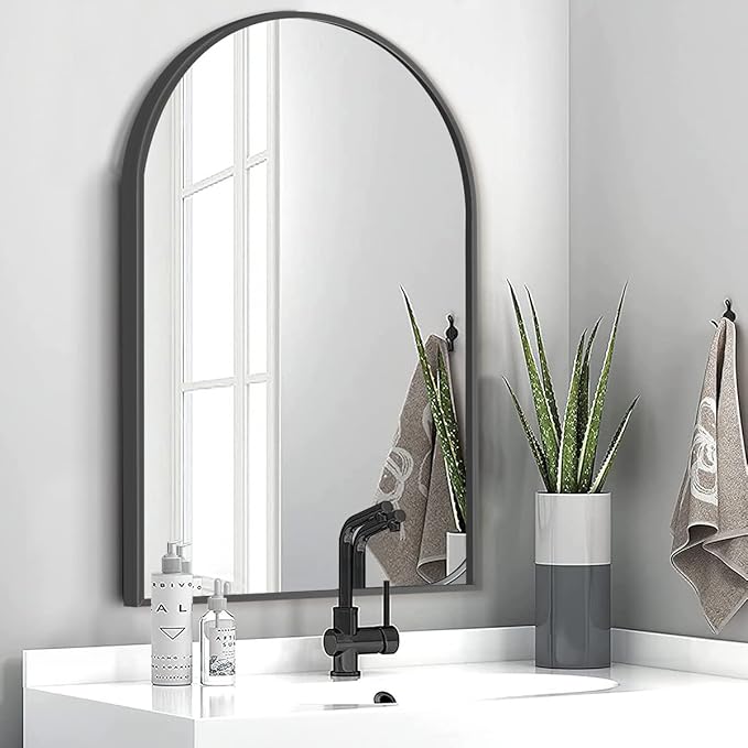 Arched Wall Mirror, Living Room, Hang Vertical or Horizontal by ZMYCZ