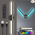 Wall Sconces with 360°DIY Independently Rotatable Lamp, 10000mAh Rechargeable by NoeiiT