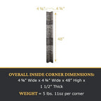 AZ Faux High-Density Polyurethane Faux Stone Flush Inside Corner - Image 3