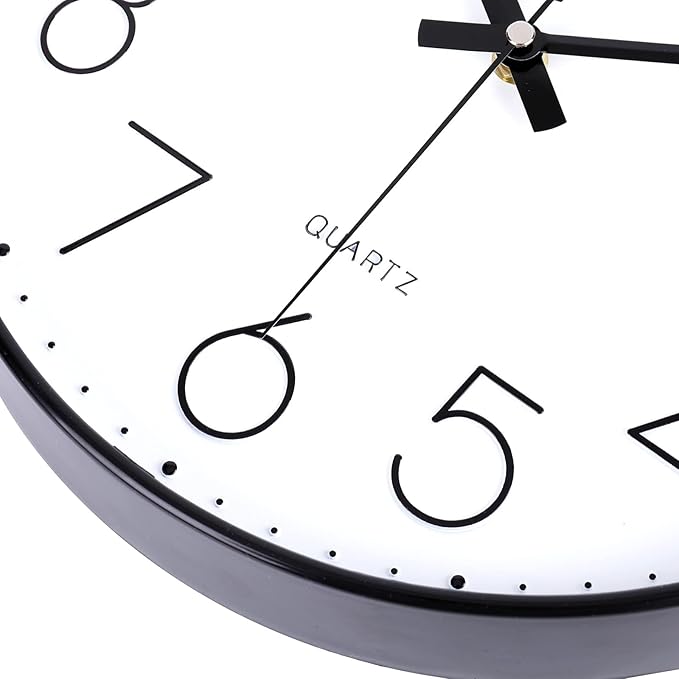 jomparis 12 Inch Wall Clock Silent Non Ticking Battery Operated Quartz Modern - Image 7