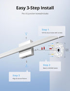 Combuh LED Vanity Lights Bar 24 Inch Bathroom Light Fixtures 14W IP44 Over - Image 5