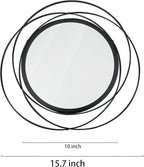 2 Set. Circle Mirrors for Wall Decor for Living Room Bedroom Bathroom Entryway - Image 6