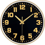 Modern Silent Wall Clock, 10inch Non-Ticking Analog Battery Operated Clock by MABPEDO