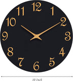 Roymnie Wall Clock, 10 Inch Modern Wall Clocks Battery Operated, Silent Non - Image 7